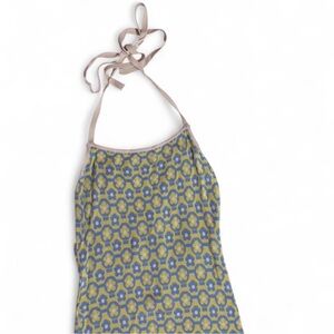 Blue and Yellow Floral Dress